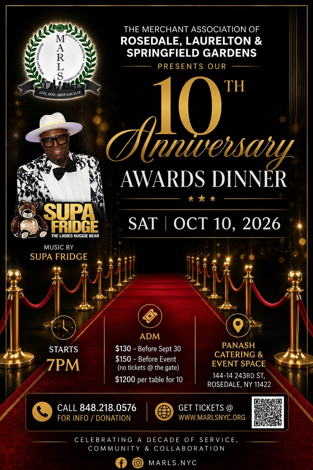10th ANNIVERSARY AWARDS DINNER - Table of 10